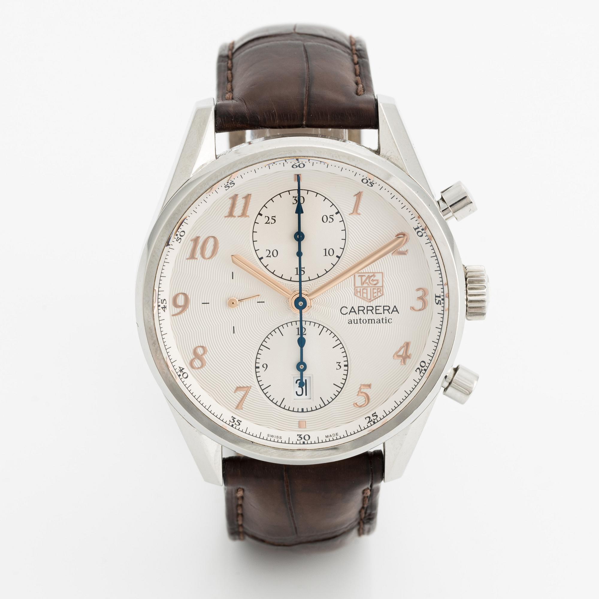 Tag Heuer, Carrera, Calibre 16, armbandsur, kronograf, 41 mm.