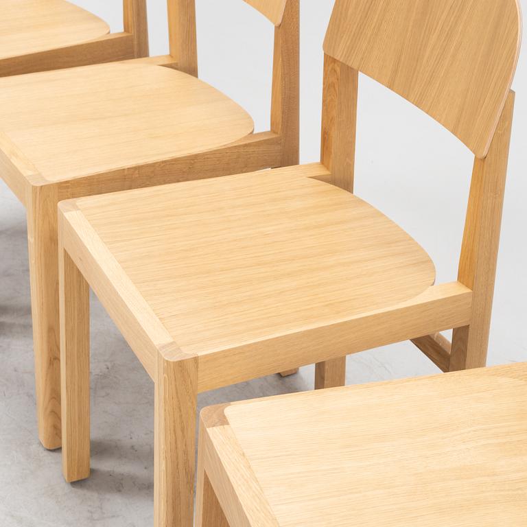 Cecilie Manz, A set of four oak 'Workshop chairs' from Muuto.