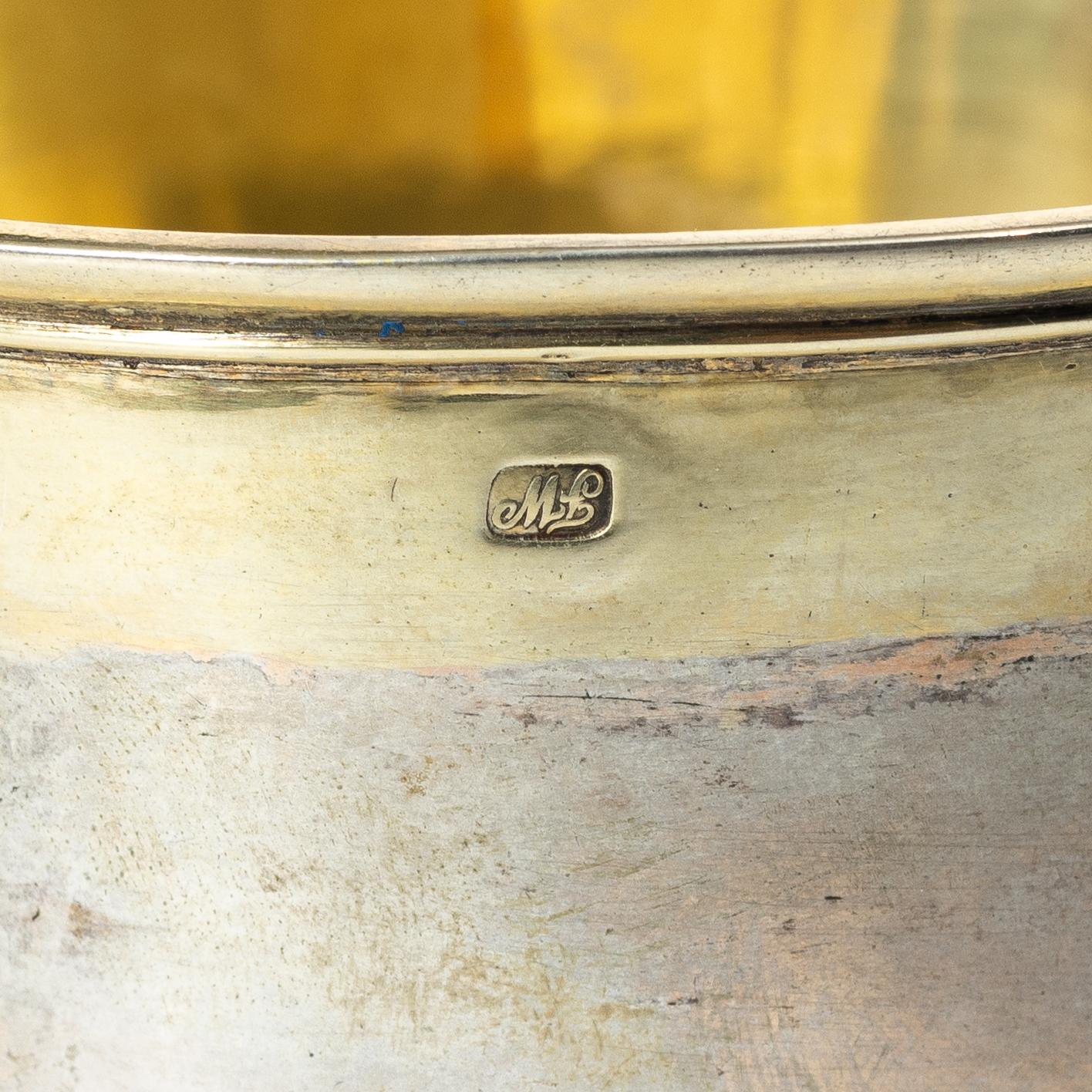 Bägare, silver, Königsberg, omkring år 1800.