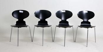 STOLAR, 4 st, "Myran", Arne Jacobsen, Fritz Hansen, 1969.