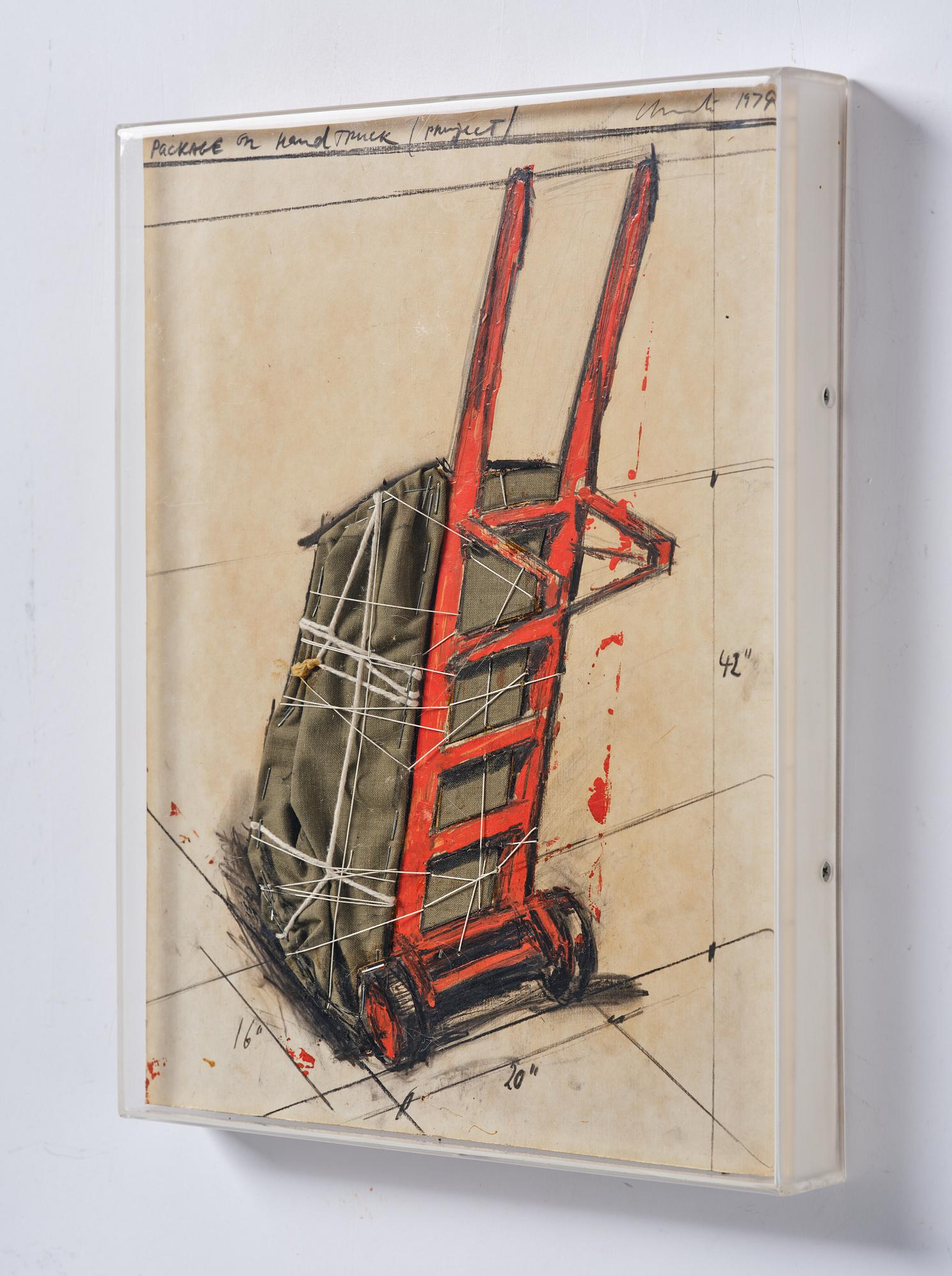 Christo Vladimirov Javacheff, "Package on Hand Truck (Project)".