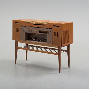 A teak radio gramophone 'Conserton Boston', Philips, 1950's.