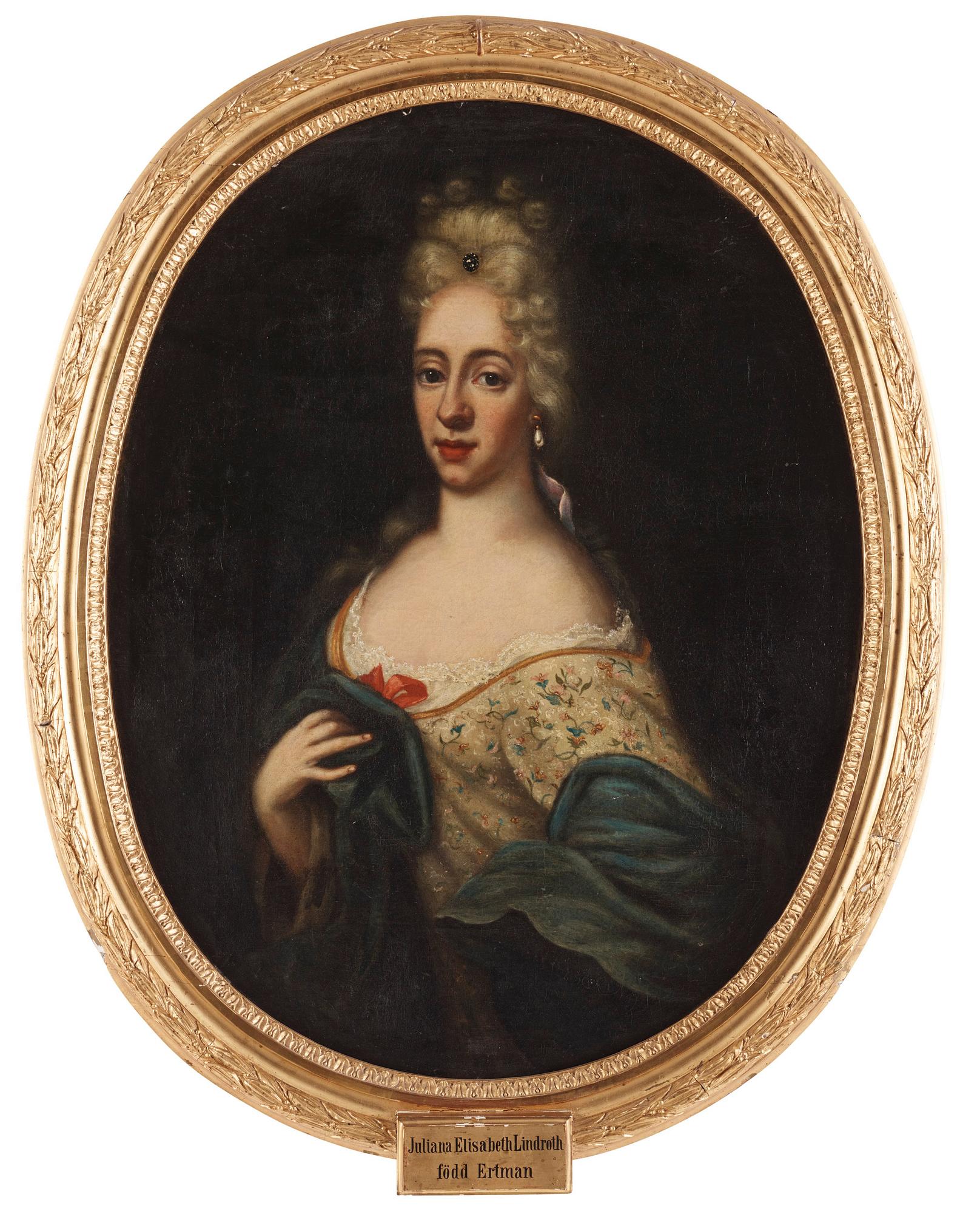 Martin Mijtens d.ä Attributed to, "Johan Linroth" (1653-1720) & "Juliana Elisabeth Linroth" (née Ertman) (1675-1745).