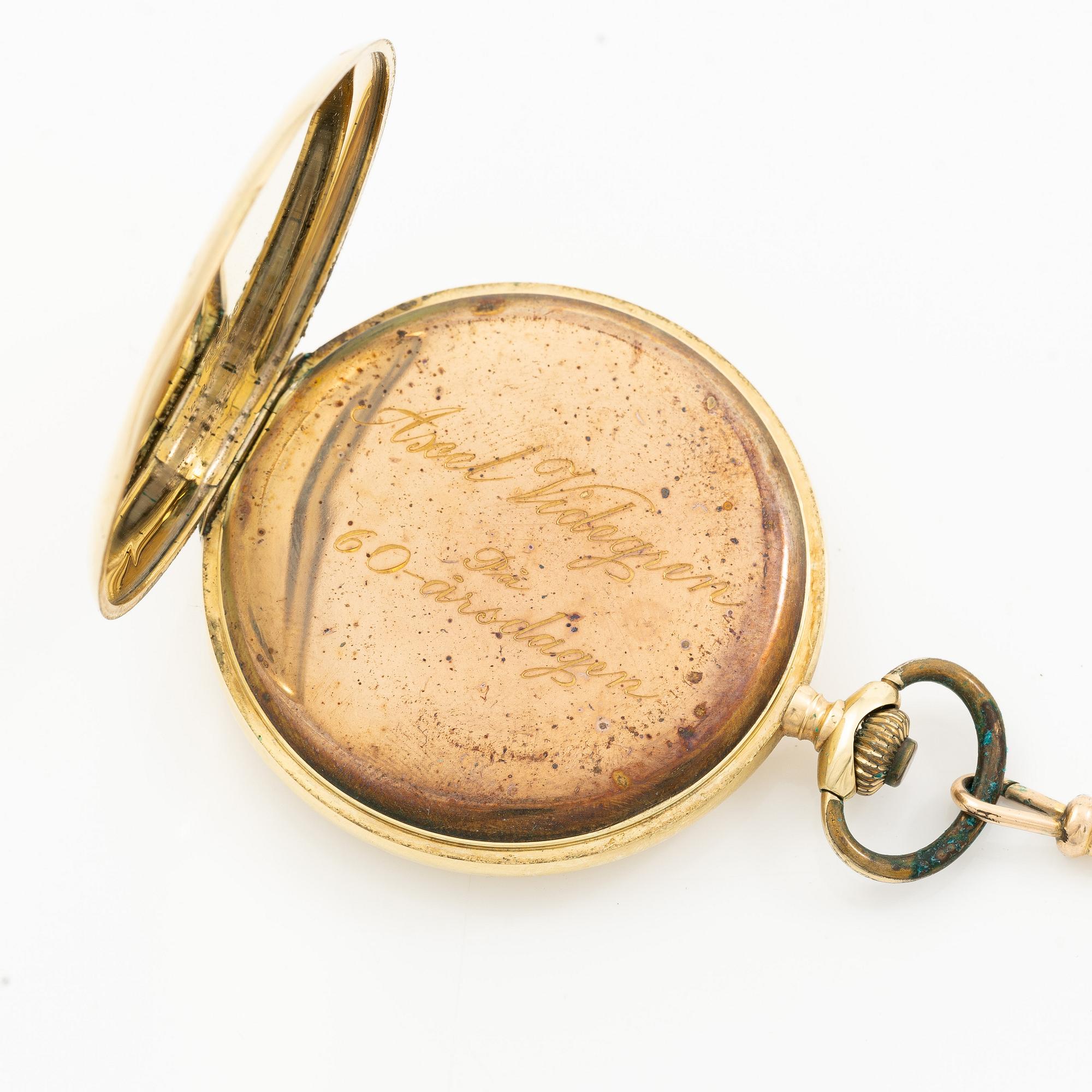 Pocket watch, hunter, 49 mm.