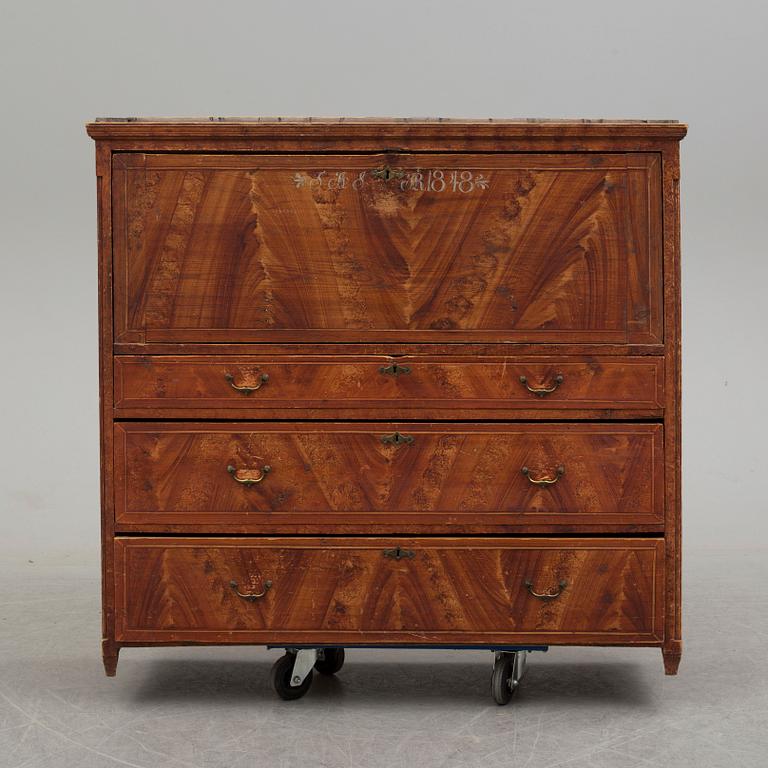 A swedish secretaire, dated 1848.