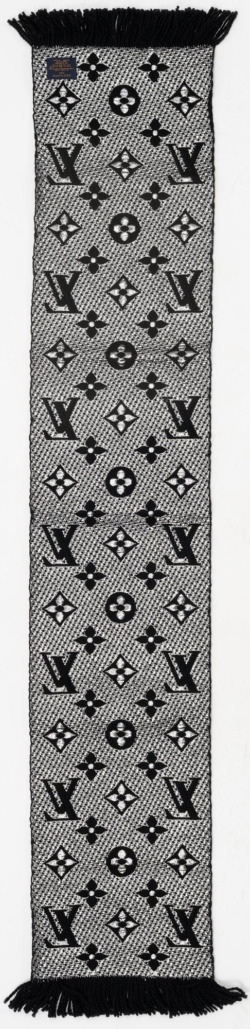 Louis Vuitton, a wool and silk mix scarf.