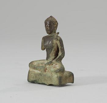 A Javanese bronze Buddha, circa AD 900-1100.