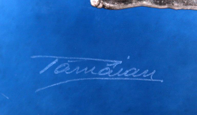 SKULPTUR, glas, Tamaian, Ion Art, Transylvanien, sign.