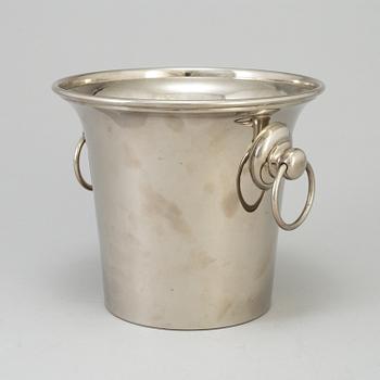 A WHITE  METAL WINE COOLER, Östberg, second half of the 20th century.