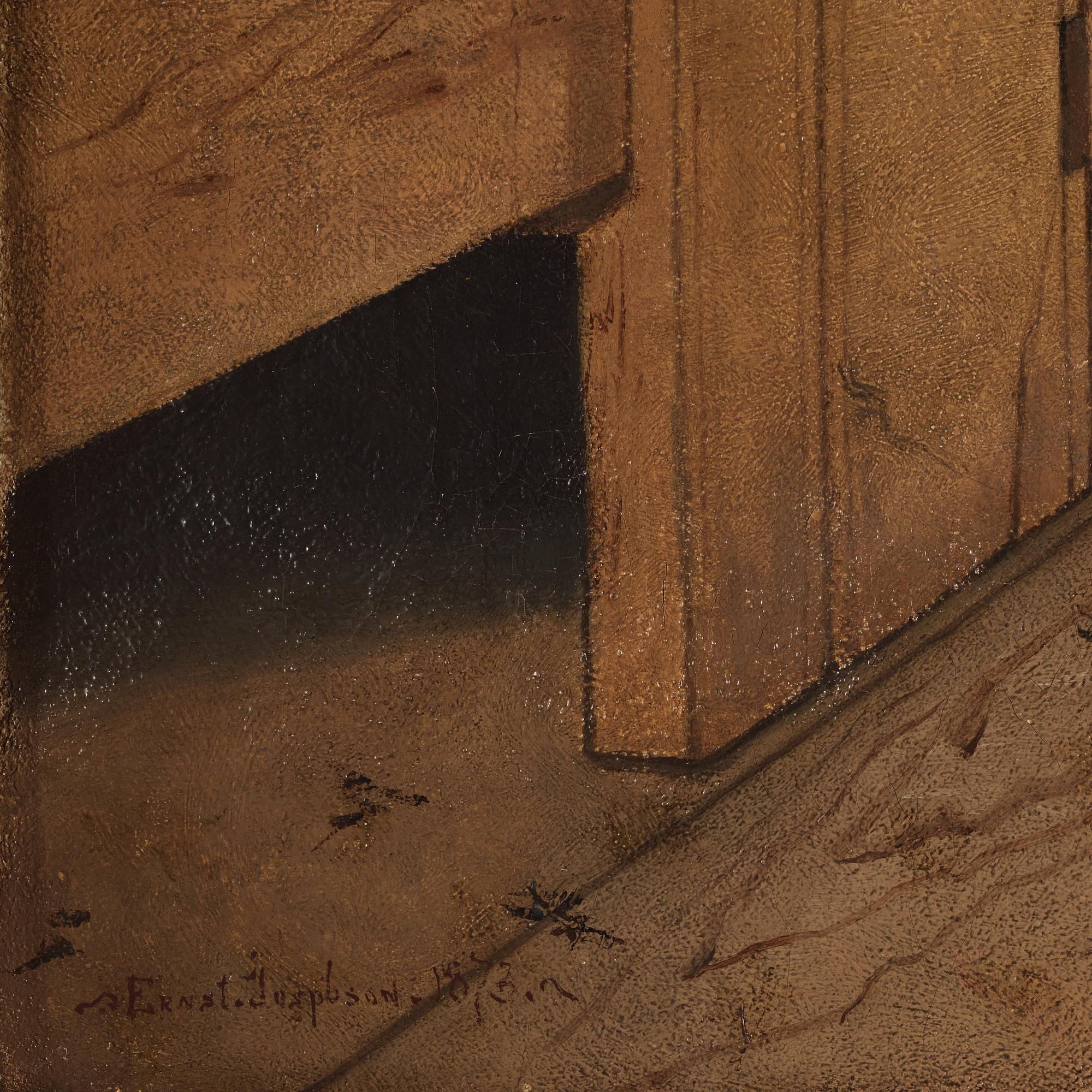 Ernst Josephson, På loftet, Numedal.