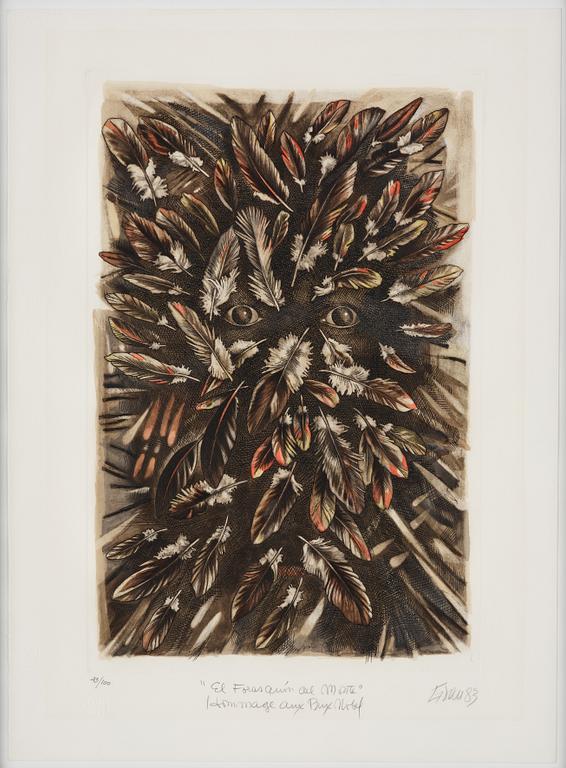 Enrique Grau, "The savage from the forest" from: "Hommage aux Prix Nobel" (The Nobel Prize portfolio).