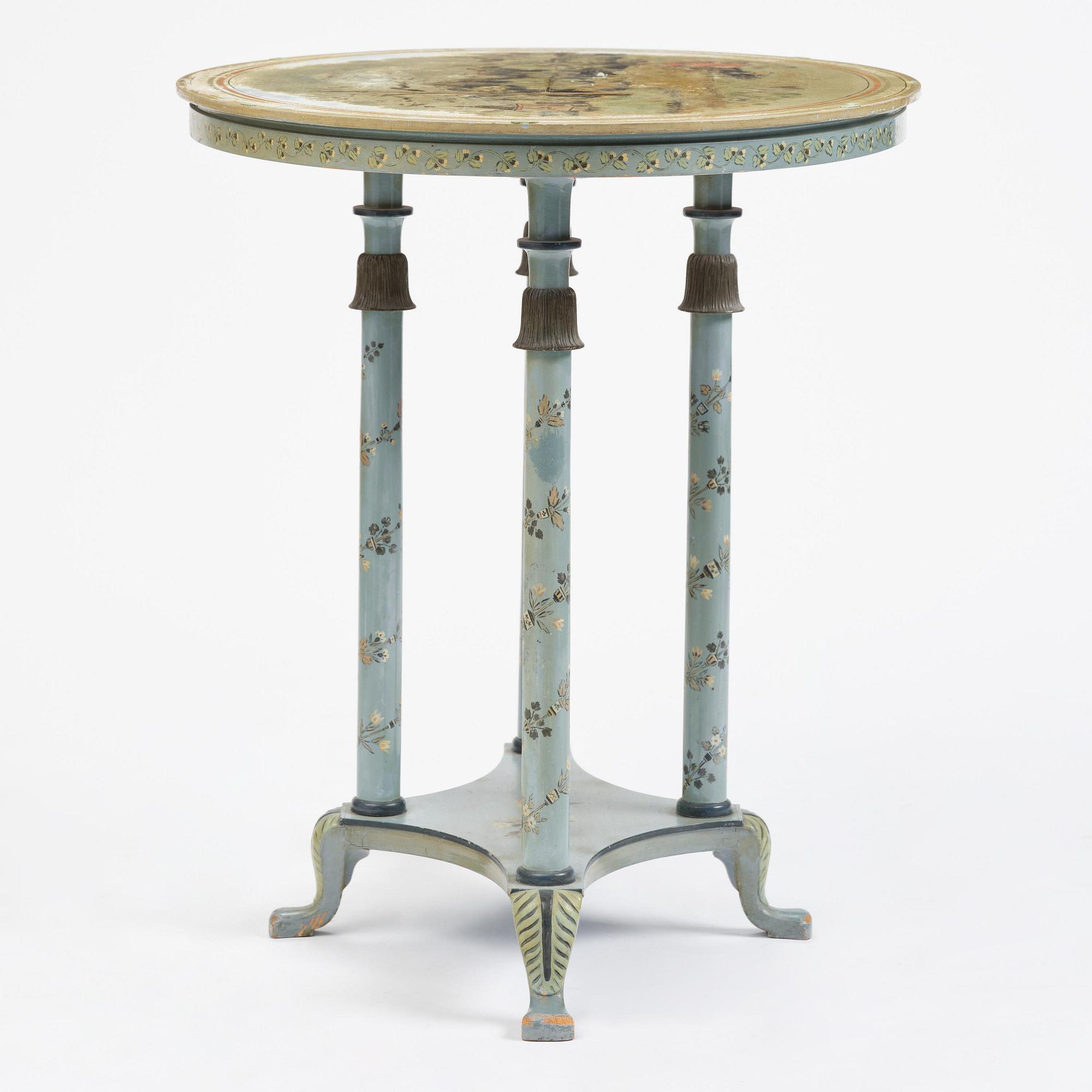 Carl Malmsten, an oval Swedish Grace table, cabinetmaker Albin Johansson, Stockholm, for Villa Kvikkjokk, 1927.