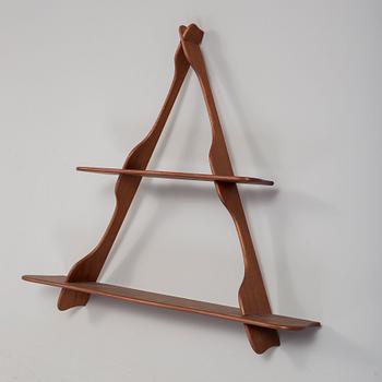 PEDER MOOS, A teak 'Amager' wall shelf, Denmark, mid 20th Century.