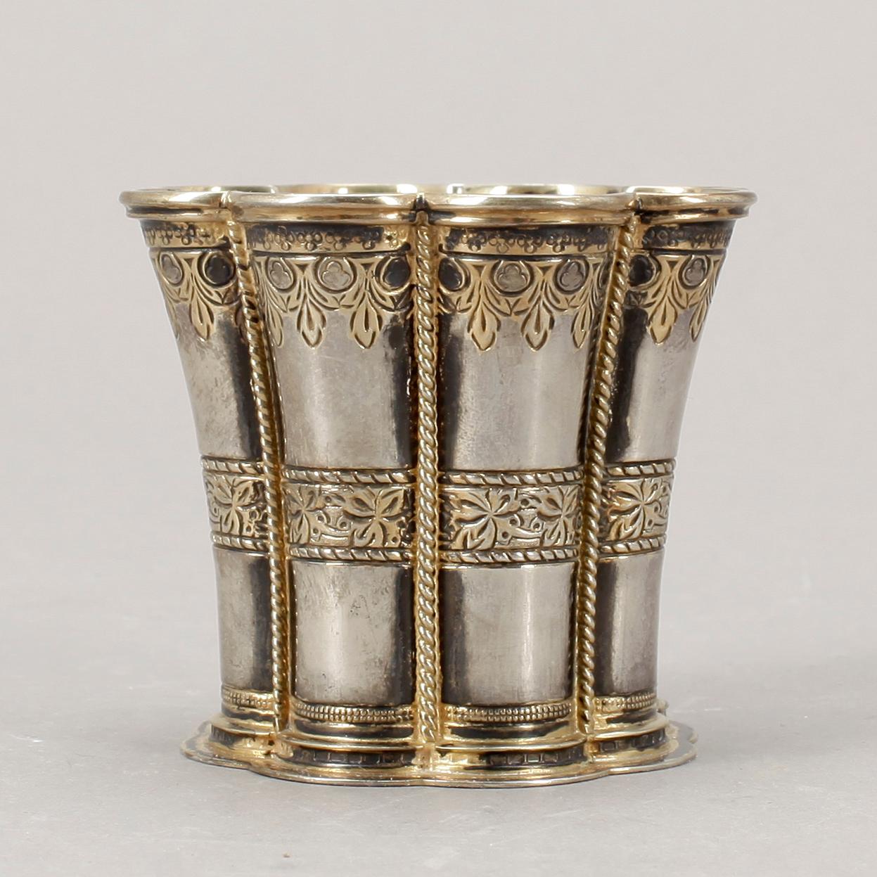 MARGARETABÄGARE
Silver, A Michelsen, Köpenhamn, Danmark, 1900-tal. Vikt 109 gram.