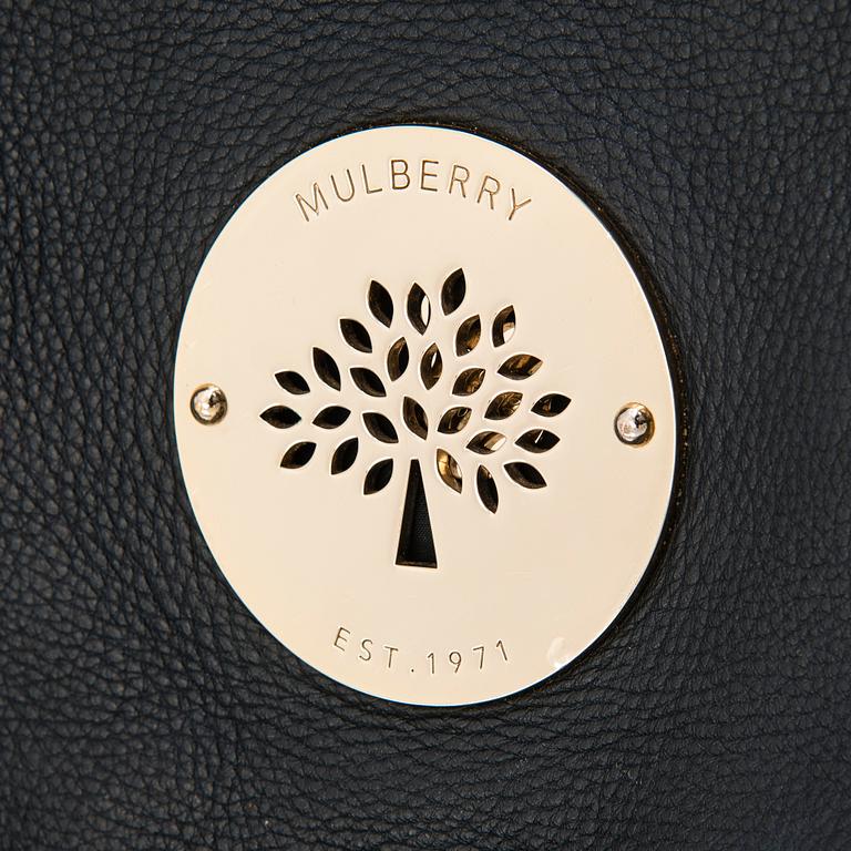 Mulberry, a black leather 'Daria' hobo bag.