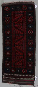 RUG, semi-antique Beludj. Around 110 x 84 cm.