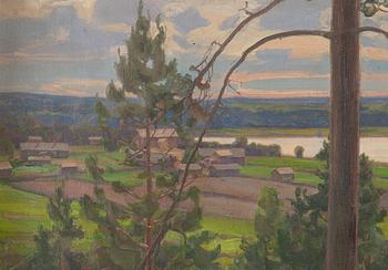 Victor Westerholm, View of the Kymmene River.