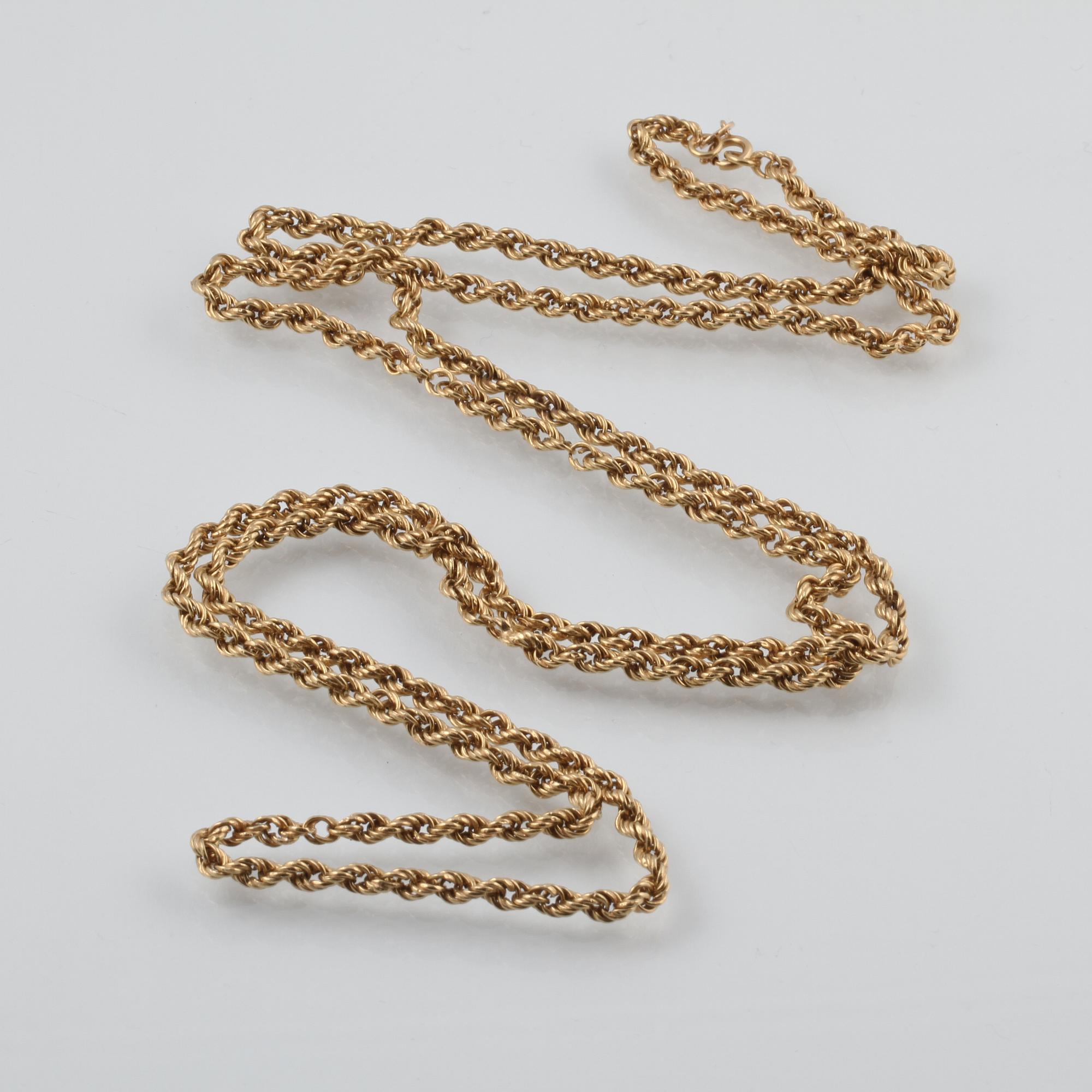 HALSLÄNK, 18K guld. Vikt 15,45 gram.
