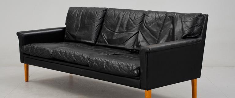 SOFFA, skinn, 1960-tal.