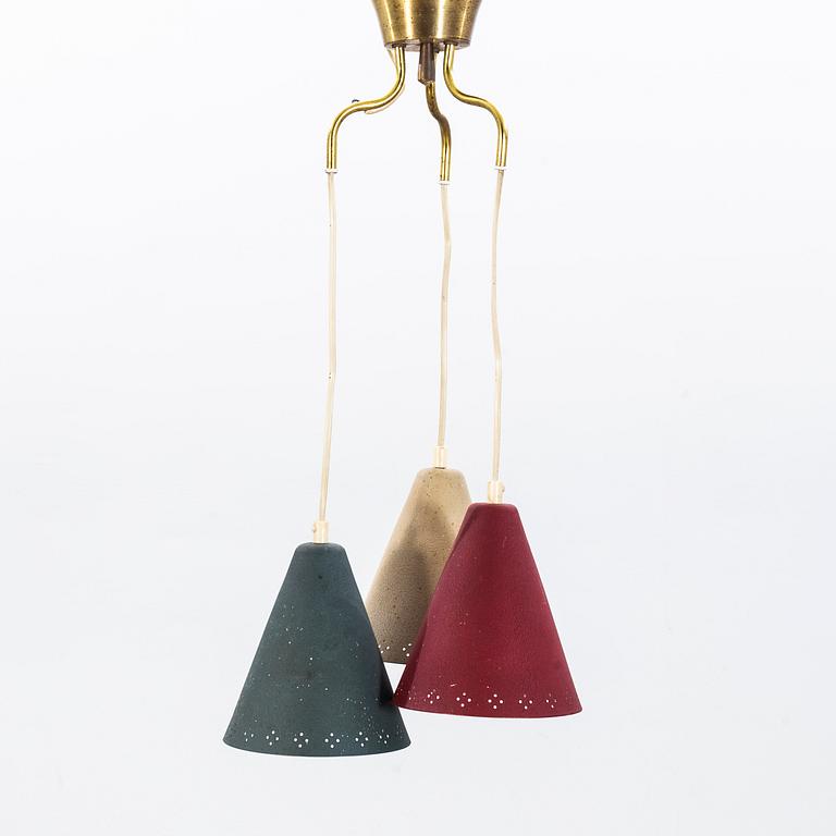 A LAMP PENDANT, mid 20th century.