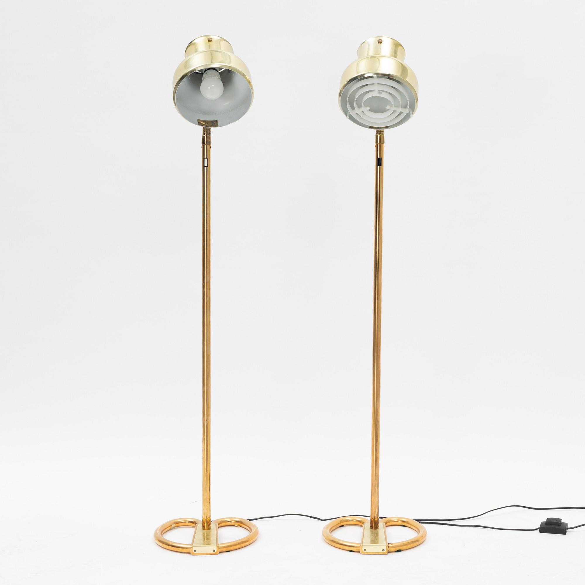 Anders Pehrson, golvlampor, ett par, "Bumlingen", Ateljé Lyktan, Åhus.