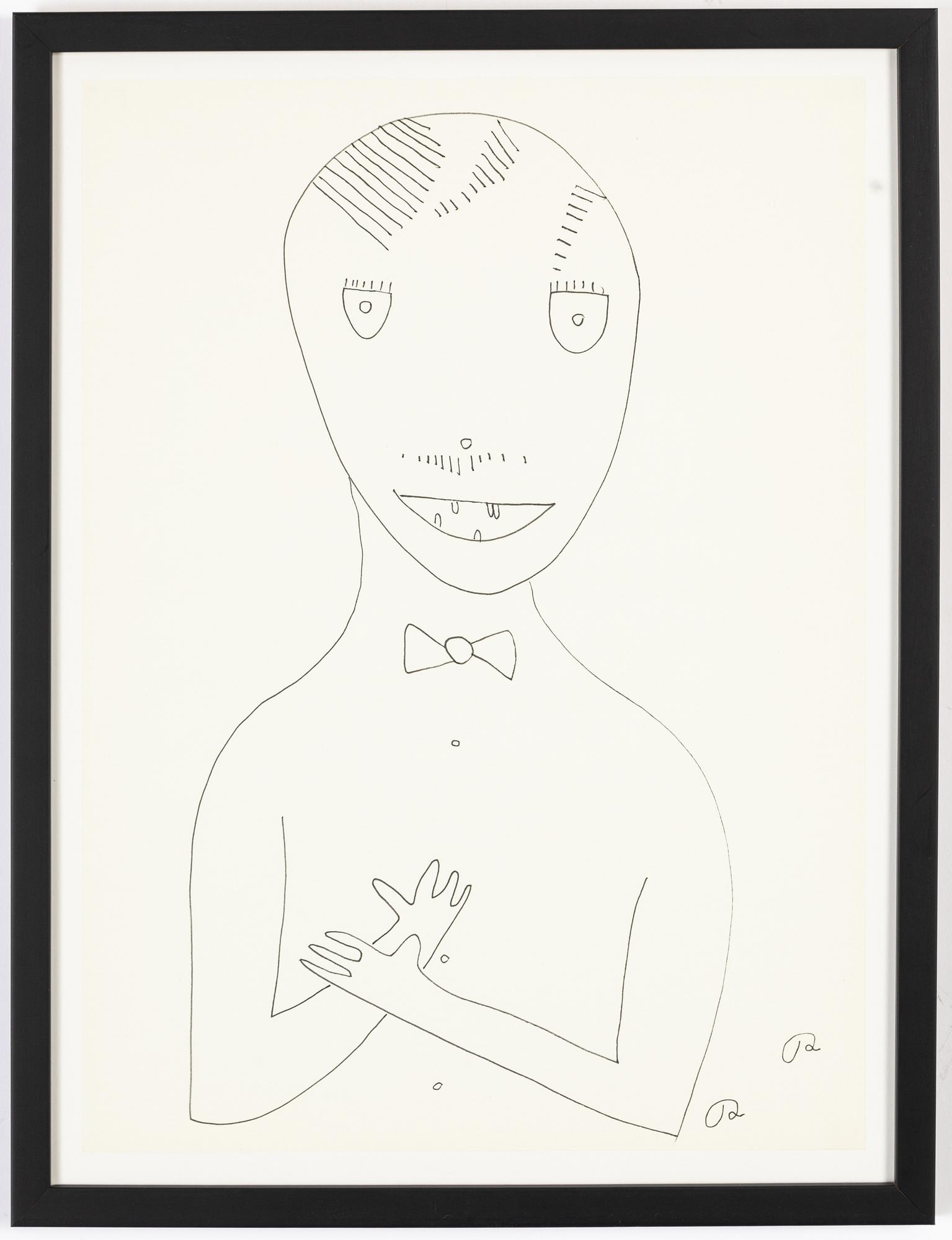 Roger Risberg, indian ink drawing, signed Executed in 2008.