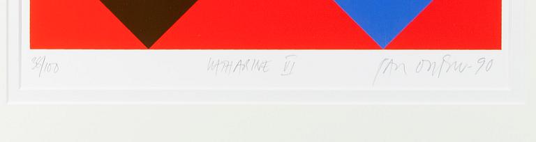 PAUL OSIPOW, serigrafi, signerad och daterad -90, numrerad 38/100.