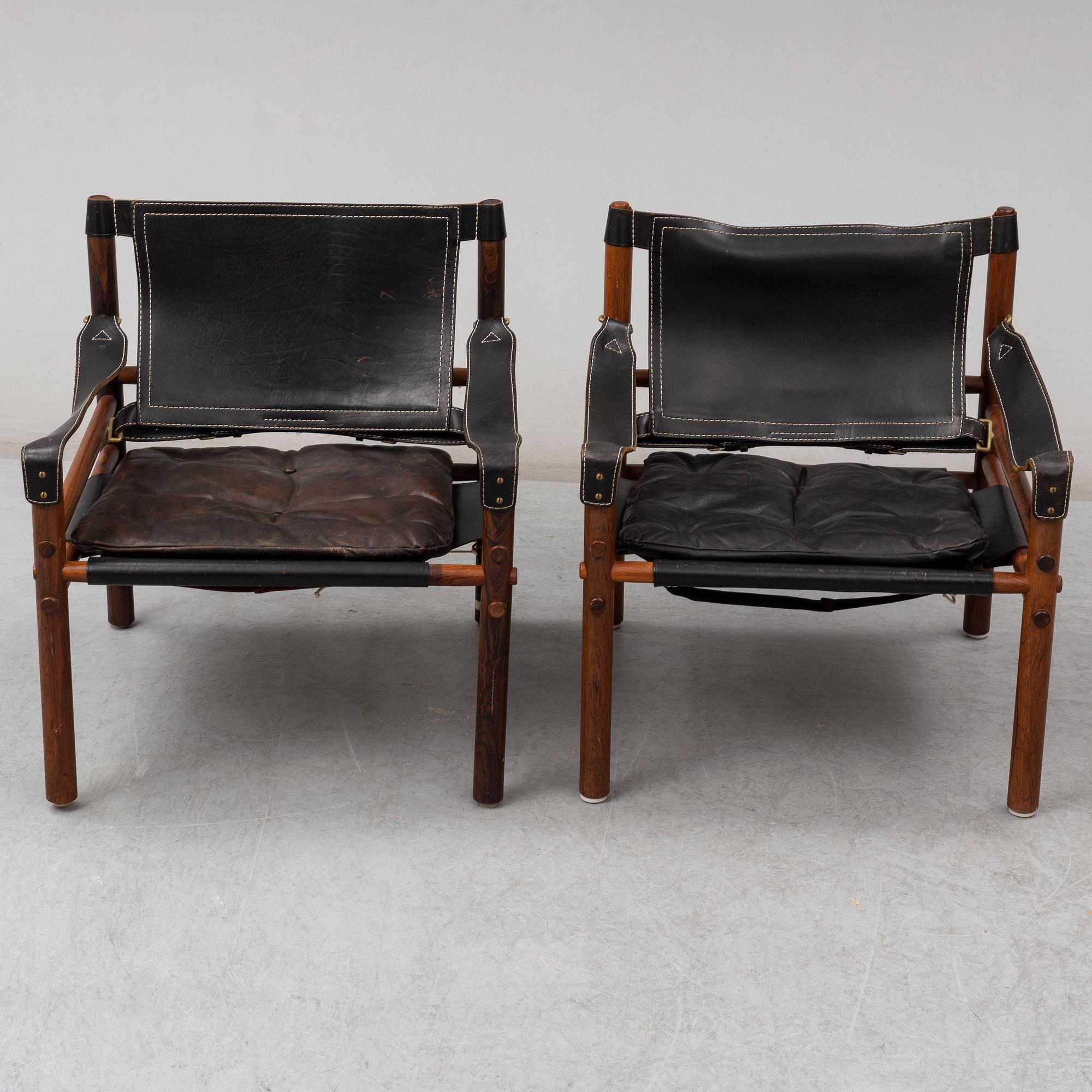 ARNE NORELL, fåtöljer, ett par, "Sirocco", Norell Möbel, modellen formgiven 1964.