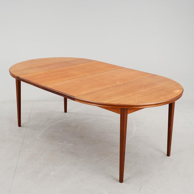 MATSALSGRUPP 9 delar, teak, 1900-talets mitt.