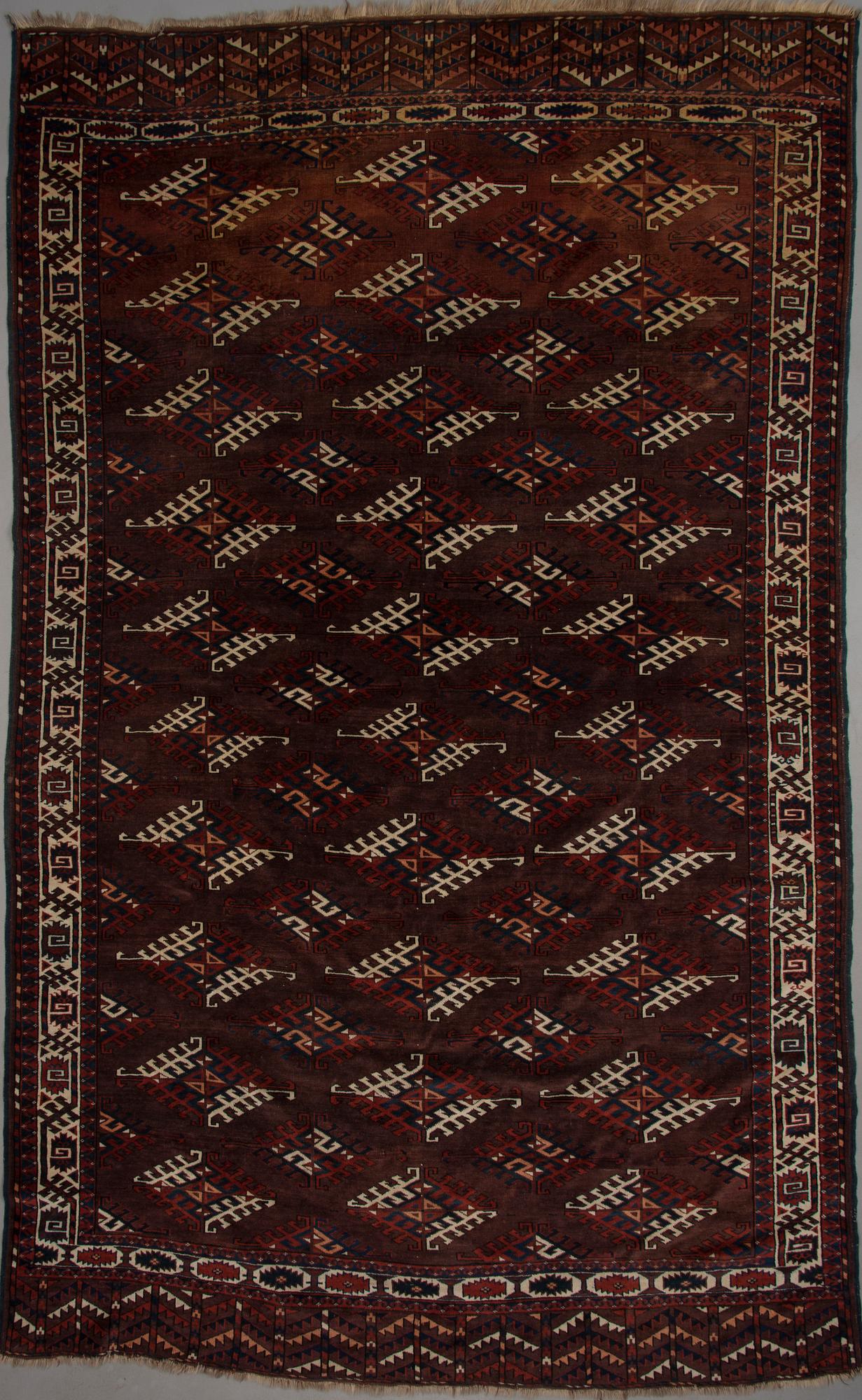 MATTA, Yomud, antik, Turkmenistan. Ca 306x191 cm.