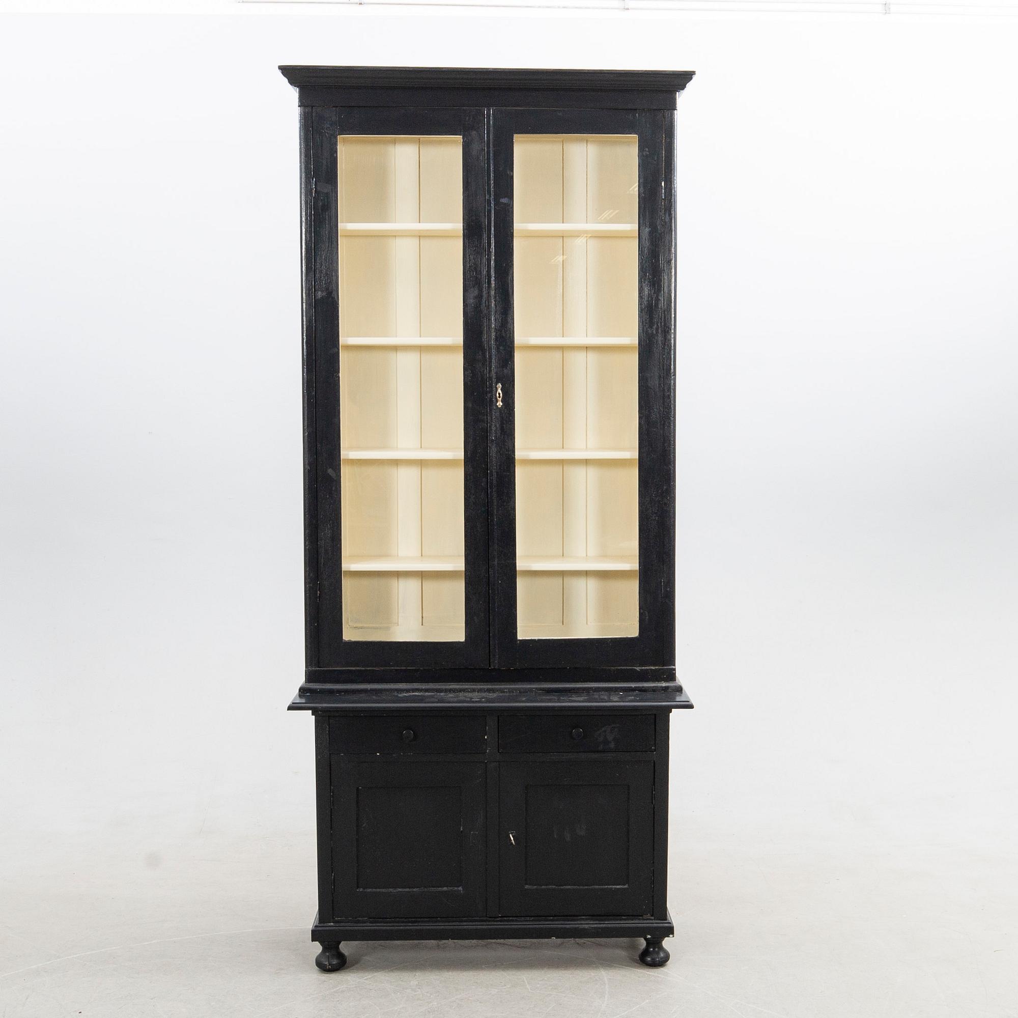 Display cabinet circa 1900.