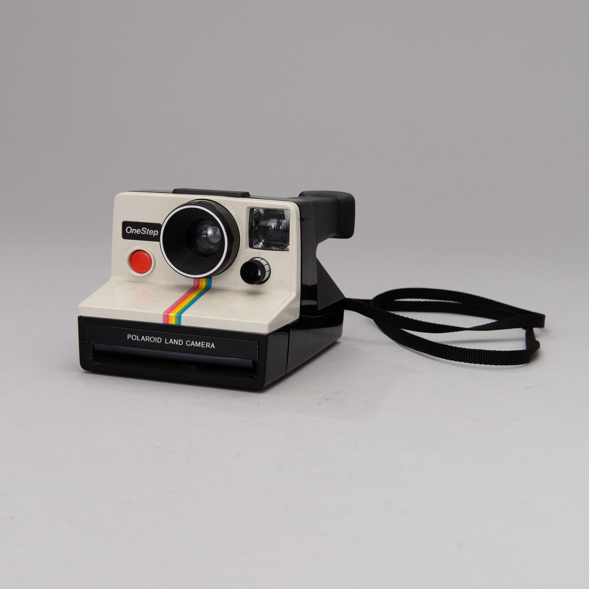 A Polaroid Land OneStep camera from the 1970s.