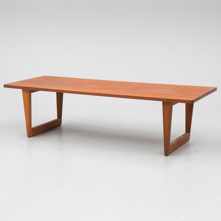 A teak and oak coffee table by Børge Mogensen, Denmark.