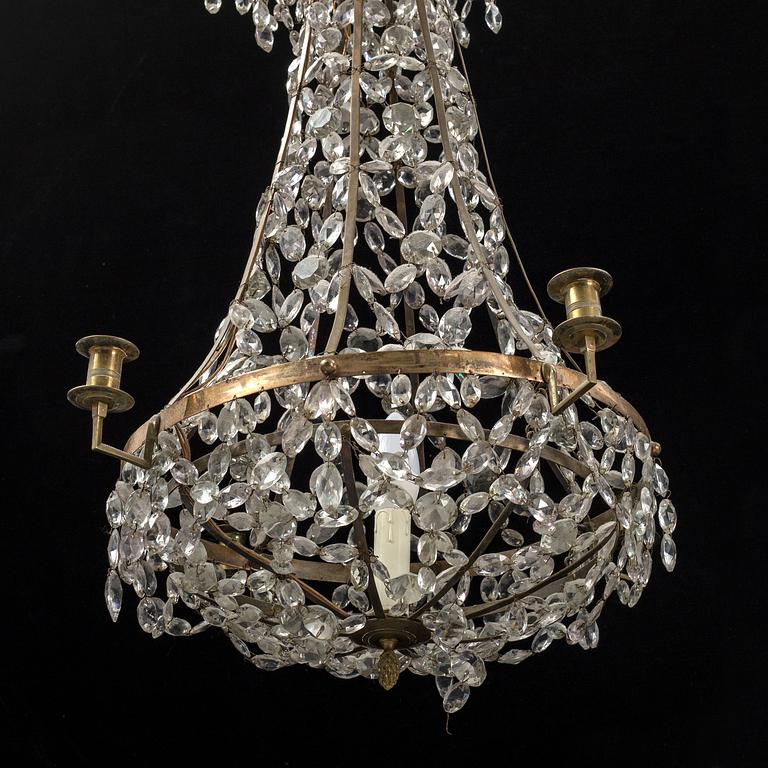 A gustavian style chandelier, 20th century.