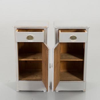 A pair of bedside tables first half of the 20th century.