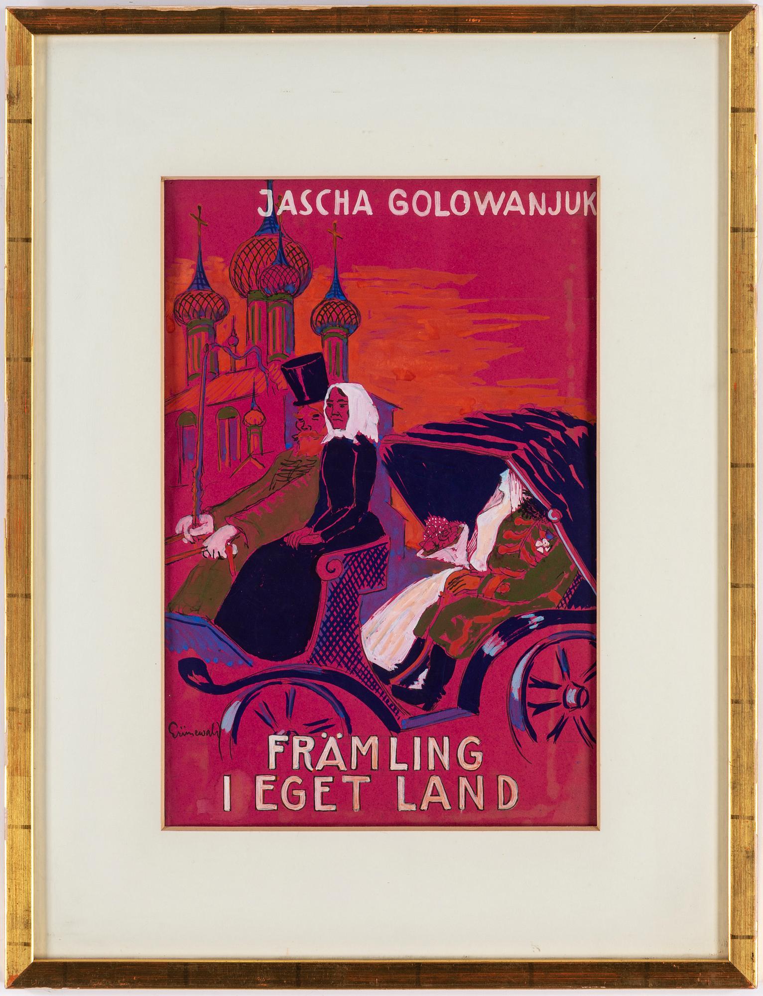 ISAAC GRÜNEWALD, gouache and hightening white on paper, signed Grünewald.