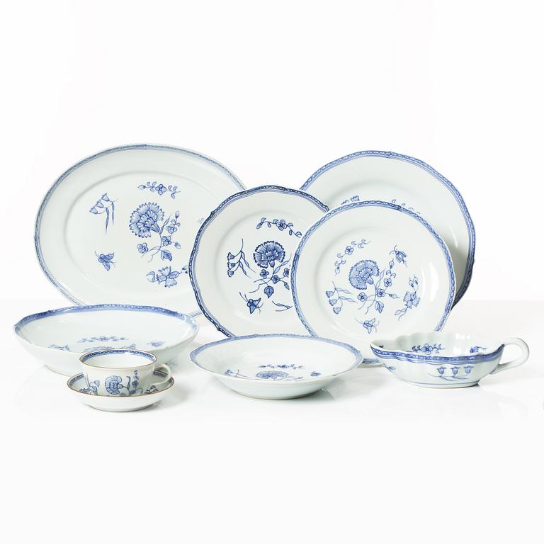 A 65-piece dinner service,  'Nejlika', from Ikea's 18th-century series, 1990s.