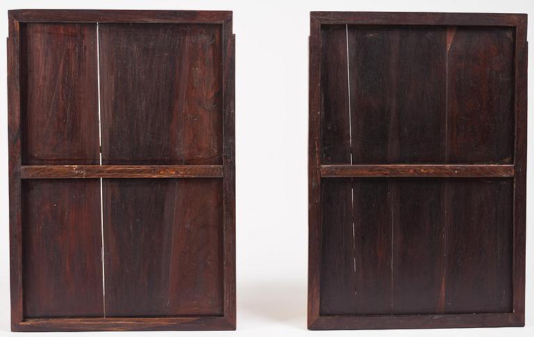A large Imperial Hongmu compound cabinet, Qing dynasty, 19th century.