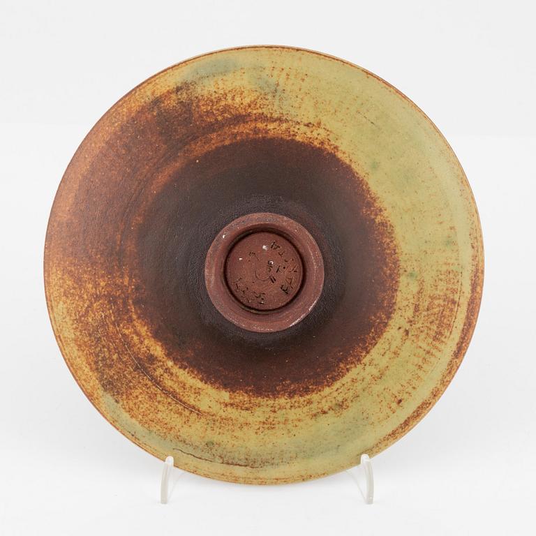 Wilhelm Kåge, a stoneware 'Farsta' dish, Gustavsberg Studio, Sweden, 1950.