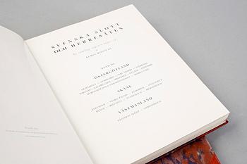 SVENSKA SLOTT OCH HERRESÄTEN, Ny samling, 2 vol, Albin Roosval, utg, Stockholm 1934.
