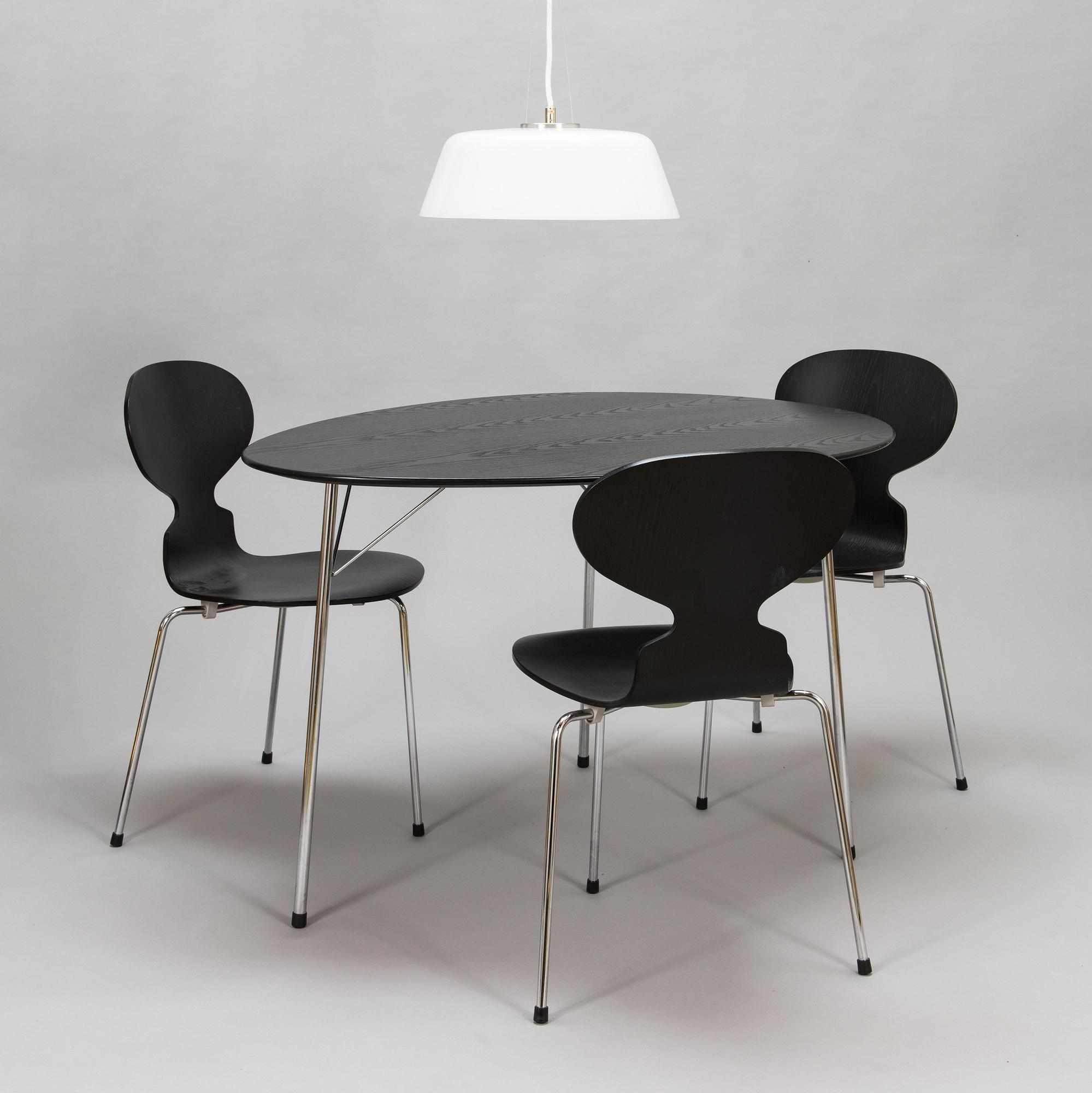 Arne Jacobsen, 5-piece, '3603' and 'The Ant', 2002 Anniversary edition for Fritz Hansen.