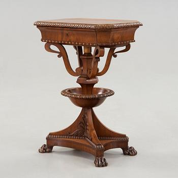 A Swedish Empire mahogny table.