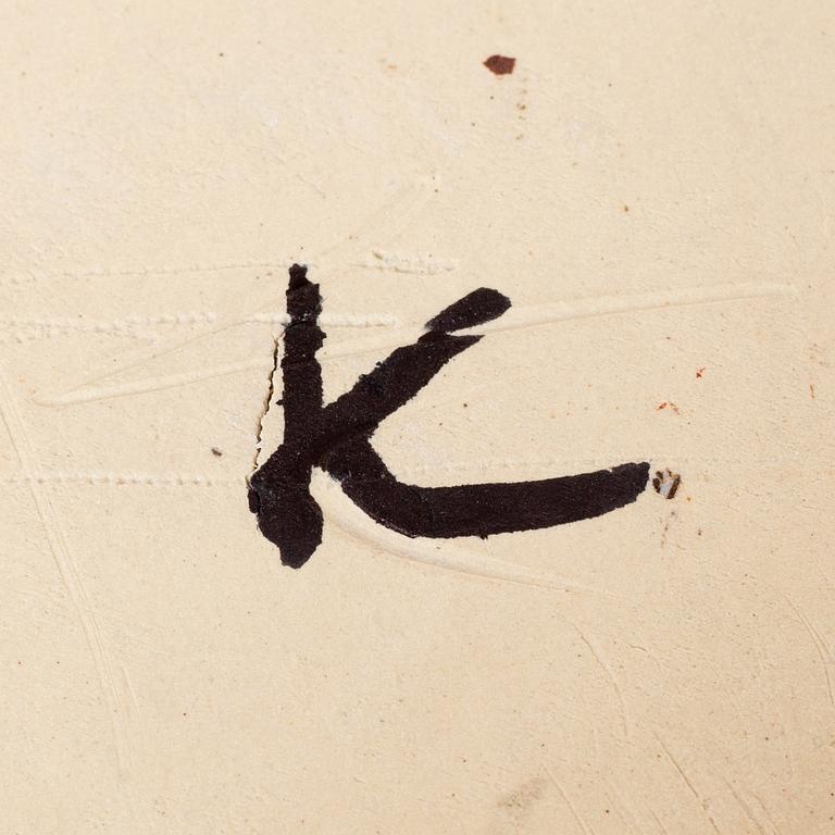 Kennet Williamsson, a set of eight ceramic pieces, signed.