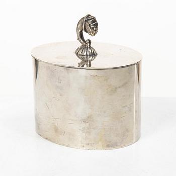 Guldsmedsaktiebolaget (GAB), Ask med lock, silver, Stockholm 1935.