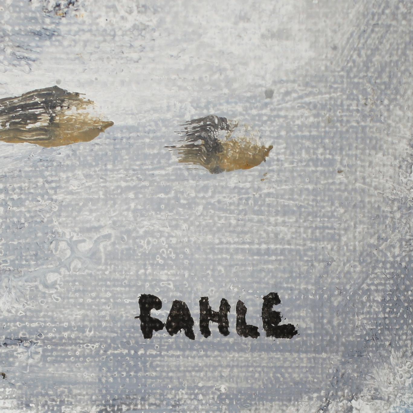 GUSTAF ADOLF FAHLE, olja på duk, signerad.