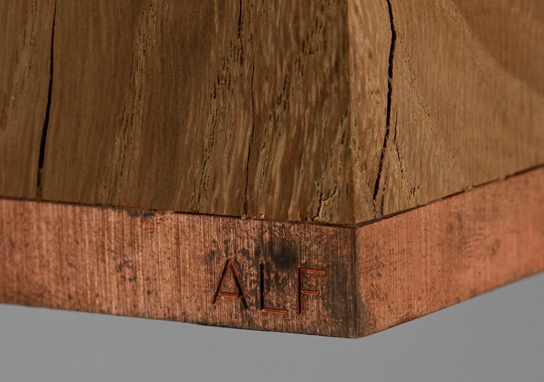 ALF OLSSON, Skulptur, patinerad brons, sign på sockeln.