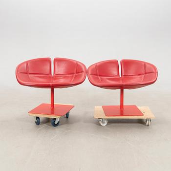 Patricia Urquiola, a pair of "Fjord" armchairs for Moroso, designed in 2002.