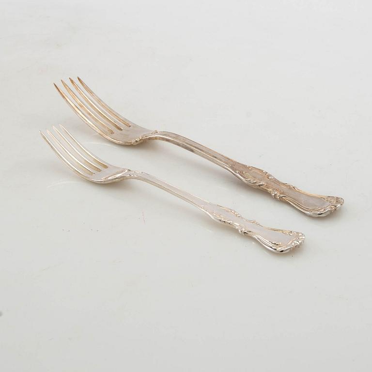 Cutlery 71 pcs "Prins Albert" silver GAB Eskilstuna 1970s.