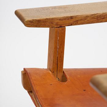 Børge Mogensen, a pair of armchairs, "The Spanish Chair", model 226, Fredericia Stolefabrik, Denmark 1960s.