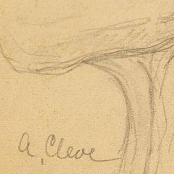 AGNES CLEVE, pencil. Signed A Cleve.
